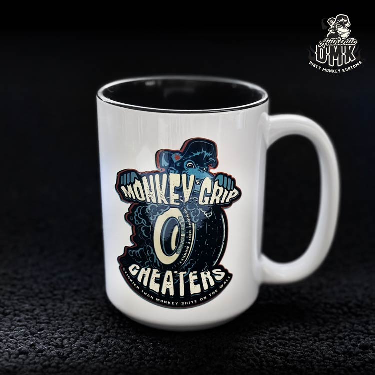 Monkey Grip Cheater Slicks - coffee mug