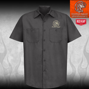 Chopped '49 Merc Hot Rod Mechanic Shirt - Dirty Monkey Kustoms CDN GearHead Apparel - Canada