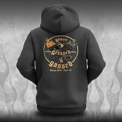 "Crossed Pistons" Hot Rod hoodie - Dirty Monkey Kustoms CDN GearHead Apparel - Canada