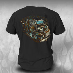 "Ellie" Rat Rod COE tee shirt - Dirty Monkey Kustoms Canadian GearHead Shirts & Apparel - Canada