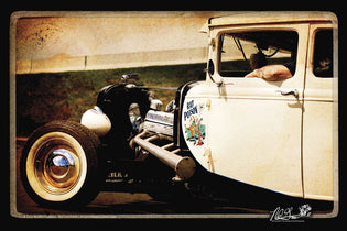 "RAT POISON" original Hot Rod photo art poster print - Dirty Monkey Kustoms Canadian GearHead Shirts & Apparel - Canada