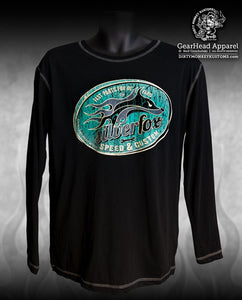 "Silver Fox" Long Sleeve Hot Rod shirt - Kustom Kool - Dirty Monkey Kustoms CDN GearHead Apparel - Canada