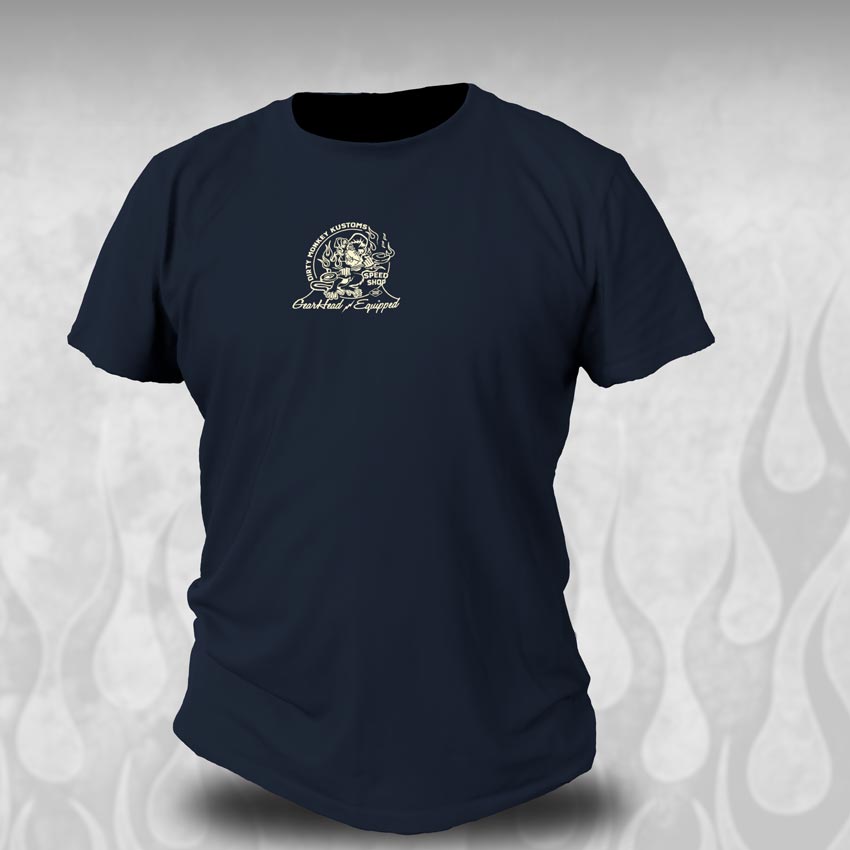 "Stink Eye Pistons" vintage GearHead hot rodder t shirt - Dirty Monkey Kustoms CDN GearHead Apparel - Canada